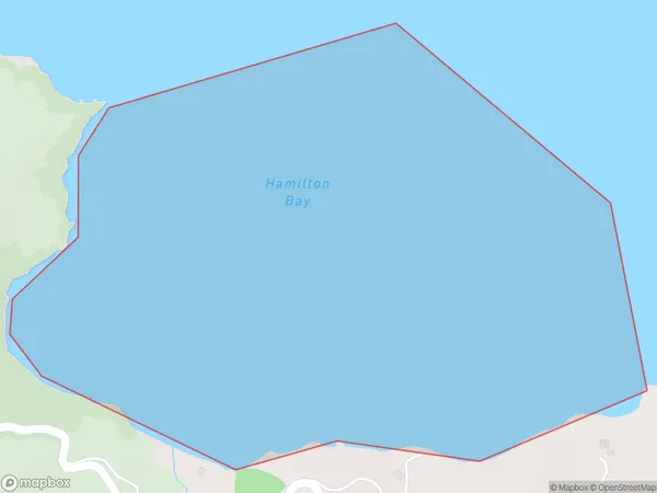 Hamilton Bay, Marlborough Polygon Area Map