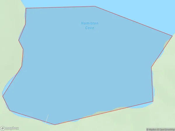 Hamilton Cove, Marlborough Polygon Area Map
