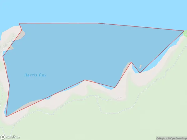 Harris Bay, Otago Polygon Area Map