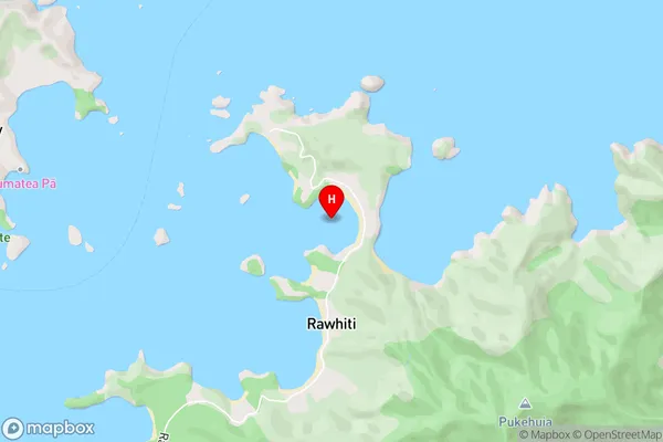 Hauai Bay,Northland Area Map