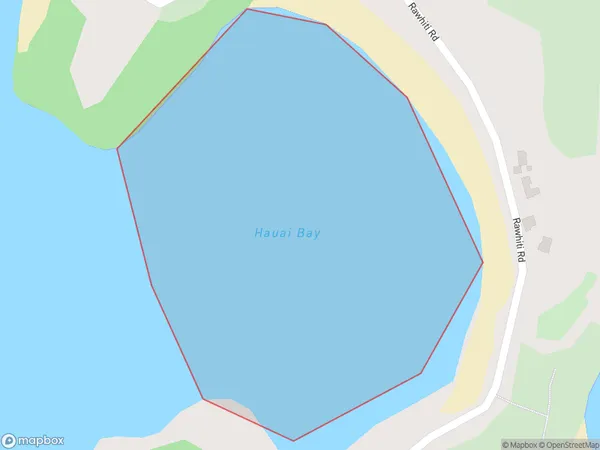Hauai Bay, Northland Polygon Area Map