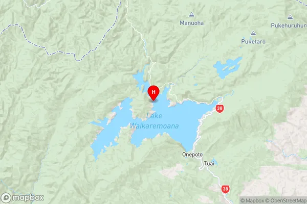 Hauotaruke Bay,Hawke's Bay Region Map