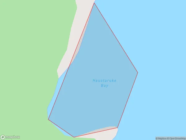 Hauotaruke Bay, Hawke's Bay Polygon Area Map