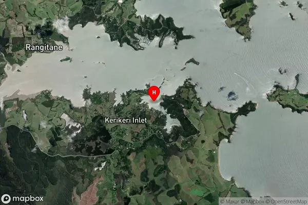 Hauparua Inlet,Northland Satellite Map