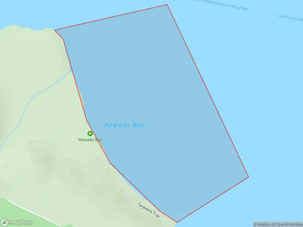 Hawaiki Bay, Bay of Plenty Polygon Area Map