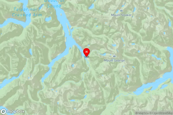 Helena Anchorage,Southland Region Map