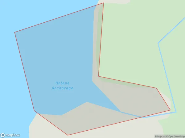 Helena Anchorage, Southland Polygon Area Map