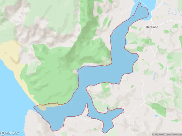 Herekino Harbour, Northland Polygon Area Map