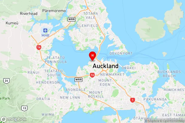Herne Bay,Auckland Region Map