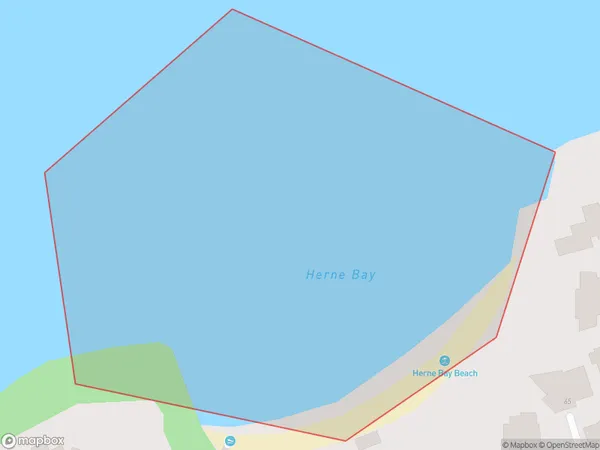 Herne Bay, Auckland Polygon Area Map