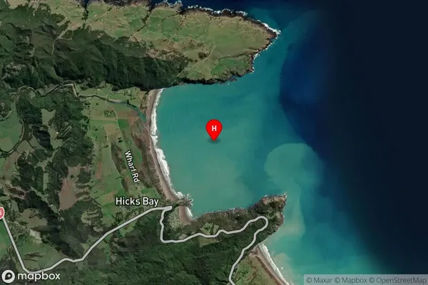 Wharekahika / Hicks Bay,Gisborne Satellite Map