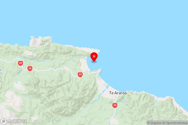 Wharekahika / Hicks Bay,Gisborne Region Map