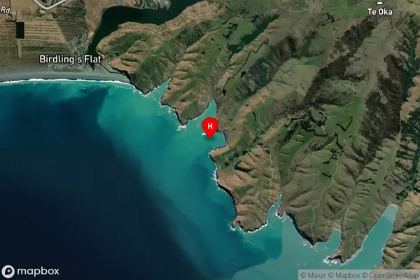 Hikuraki Bay,Canterbury Satellite Map