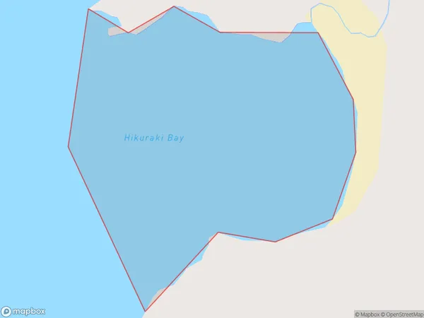 Hikuraki Bay, Canterbury Polygon Area Map