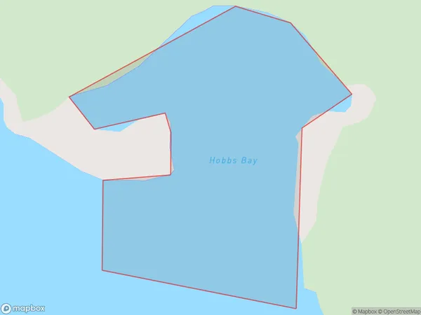 Hobbs Bay, Marlborough Polygon Area Map