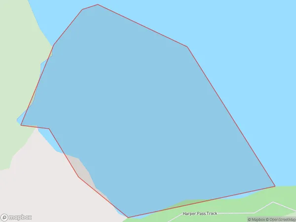 Home Bay, Canterbury Polygon Area Map