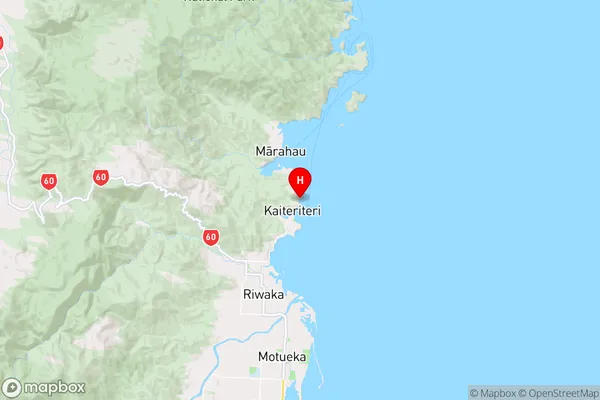 Honeymoon Bay,Tasman Region Map