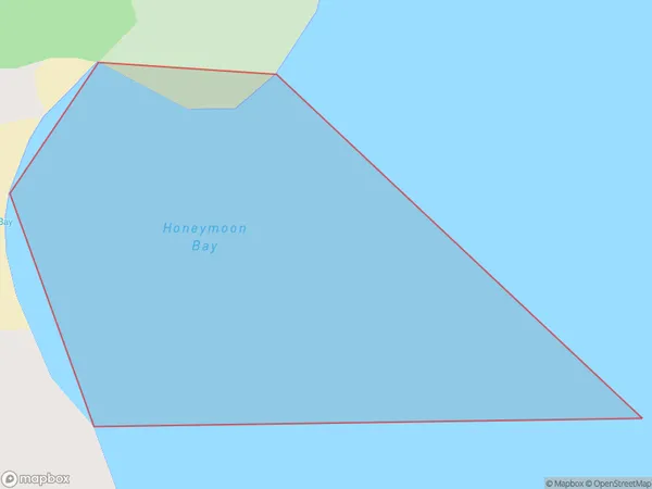 Honeymoon Bay, Tasman Polygon Area Map