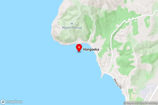 Hongoeka Bay,Wellington Area Map