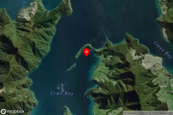Hopai Bay,Marlborough Satellite Map
