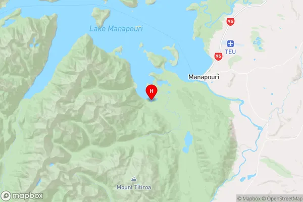 Hope Arm,Southland Region Map