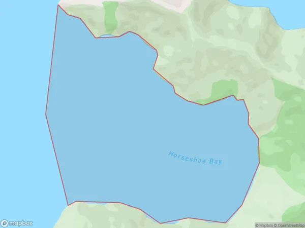 Horseshoe Bay, Marlborough Polygon Area Map