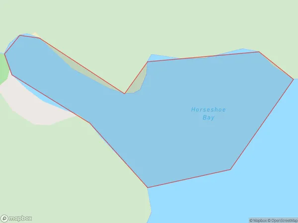 Horseshoe Bay, Otago Polygon Area Map