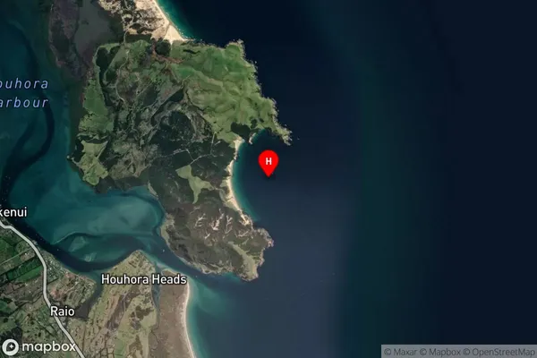 Houhora Bay,Northland Satellite Map