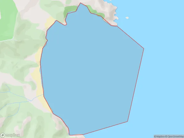 Houhora Bay, Northland Polygon Area Map
