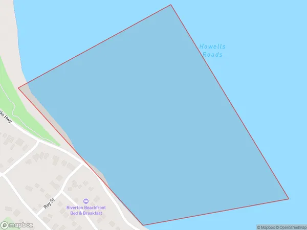 Howells Roads, Southland Polygon Area Map