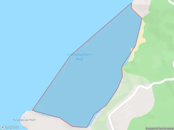 Irimahuwheri Bay, West Coast Polygon Area Map