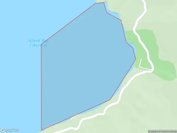Island Bay / Huritini, Marlborough Polygon Area Map