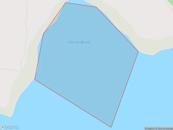 Island Nook, Canterbury Polygon Area Map