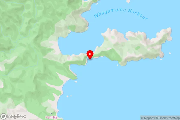 Isthmus Cove,Northland Area Map