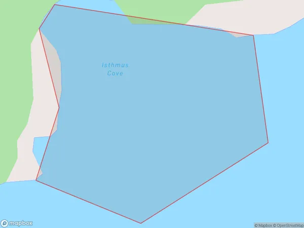 Isthmus Cove, Northland Polygon Area Map