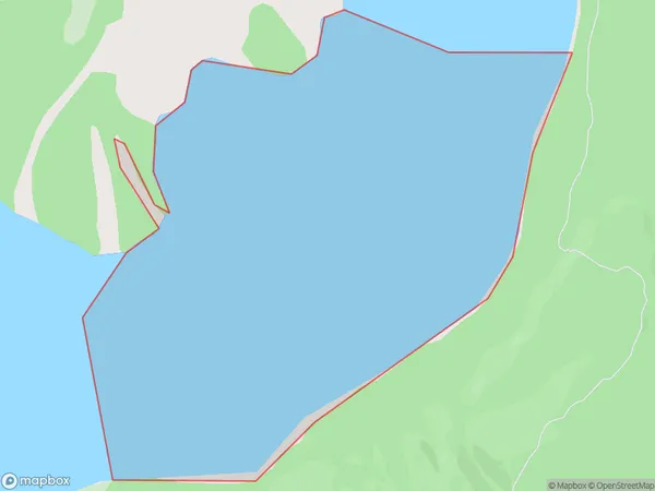 Iveagh Bay, West Coast Polygon Area Map