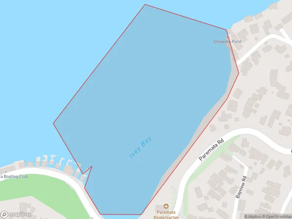 Ivey Bay, Wellington Polygon Area Map