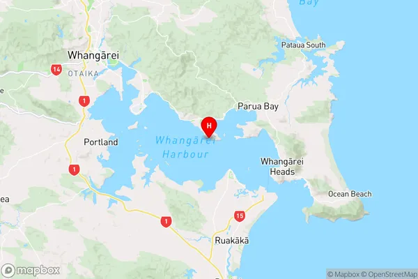 Jacksons Bay,Northland Region Map