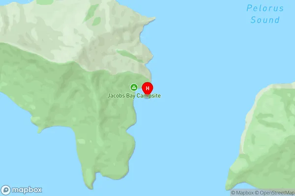 Jacobs Bay,Marlborough Area Map