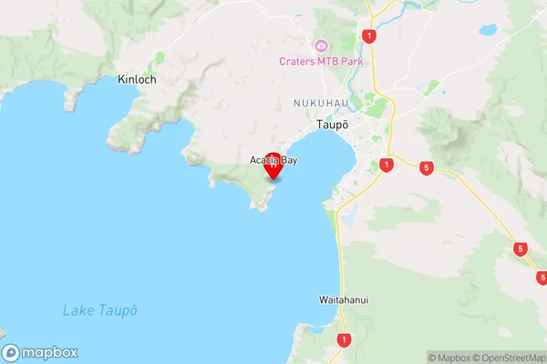 Jerusalem Bay,Waikato Region Map