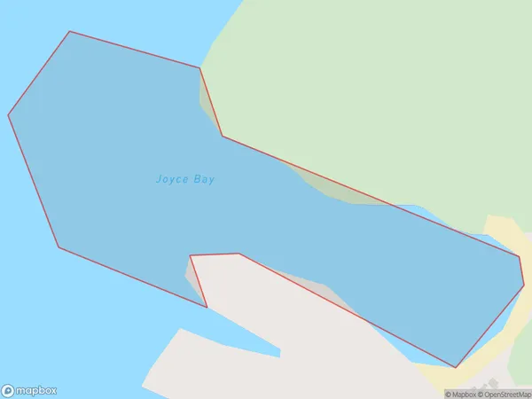 Joyce Bay, West Coast Polygon Area Map