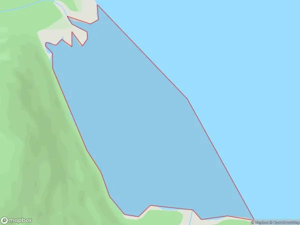 June Bay, Southland Polygon Area Map