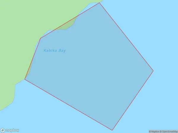Kahika Bay, Marlborough Polygon Area Map