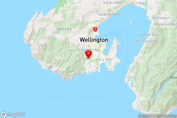 Kingston,Wellington Region Map