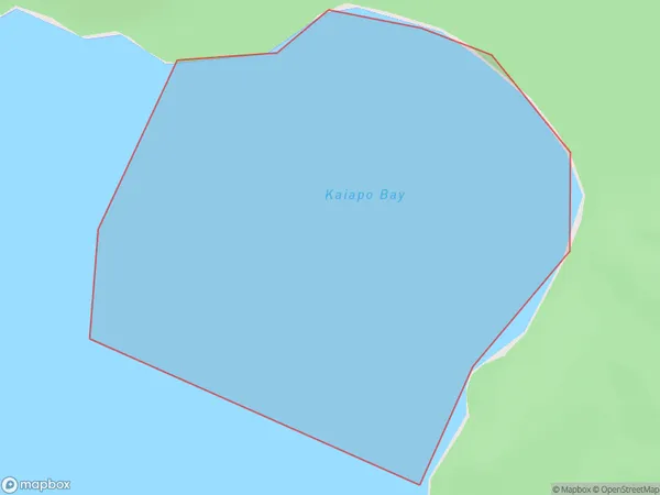 Kaiapo Bay, Waikato Polygon Area Map
