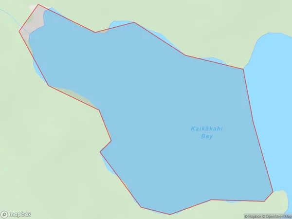 Kaikakahi Bay, Bay of Plenty Polygon Area Map