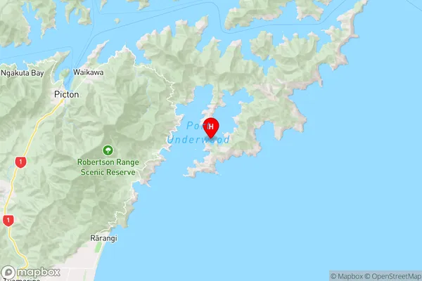 Kaikoura Bay,Marlborough Region Map