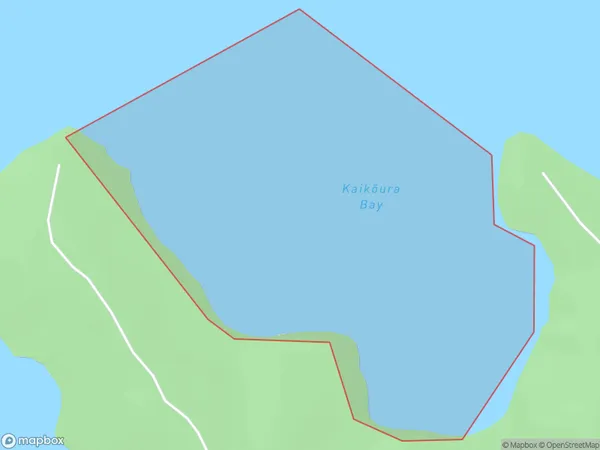 Kaikoura Bay, Marlborough Polygon Area Map