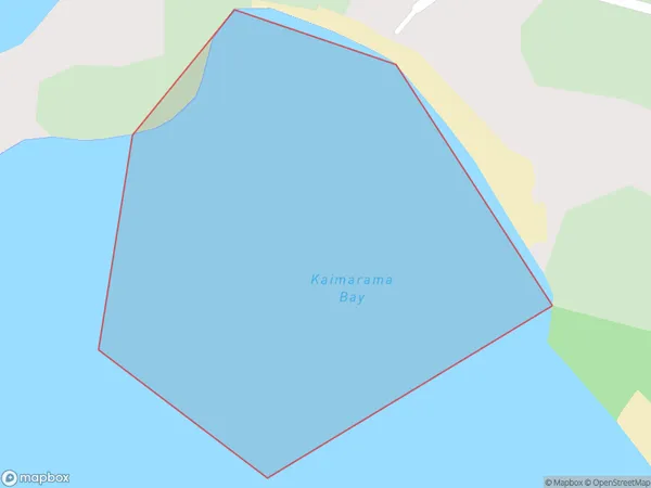 Kaimarama Bay, Northland Polygon Area Map