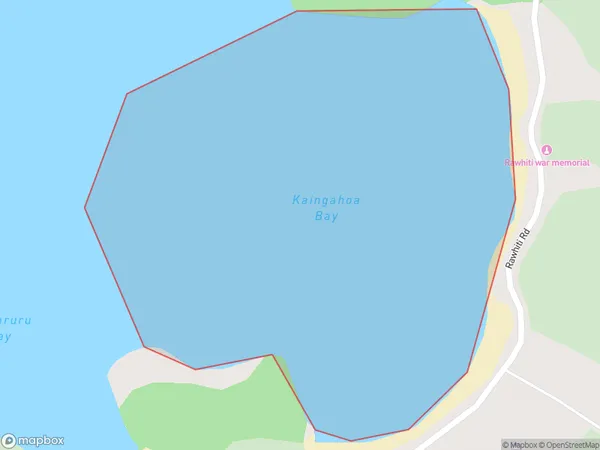 Kaingahoa Bay, Northland Polygon Area Map